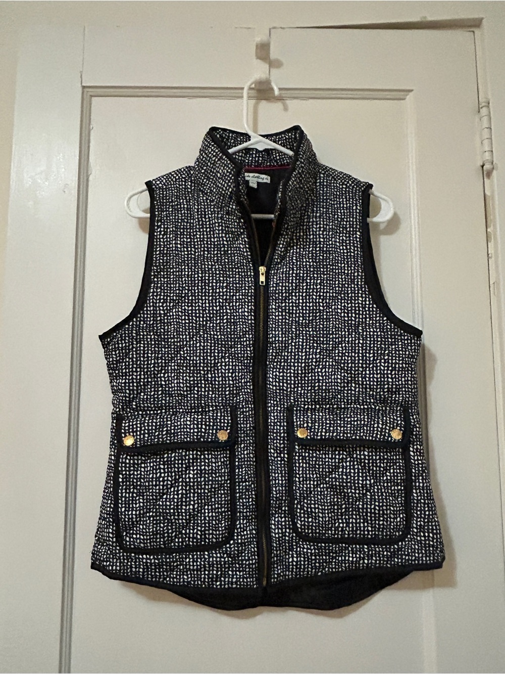 Women’s Telluride Clothing Co. Quilted Vest with Gold Buttons - Size Large